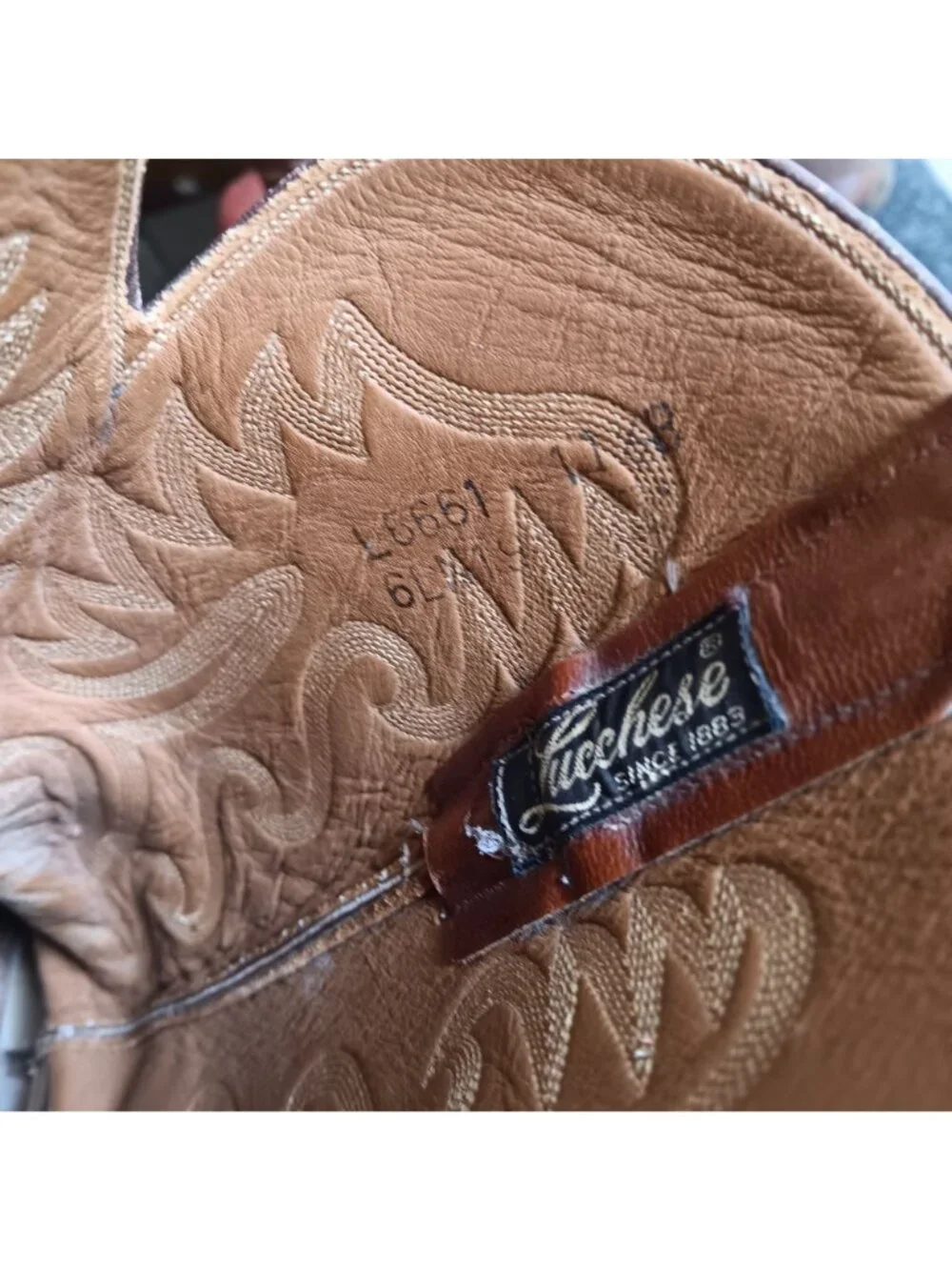 Vintage Lucchese L6661 Cowboy Boots 11.5B Mens Classic  San Antonio 1883